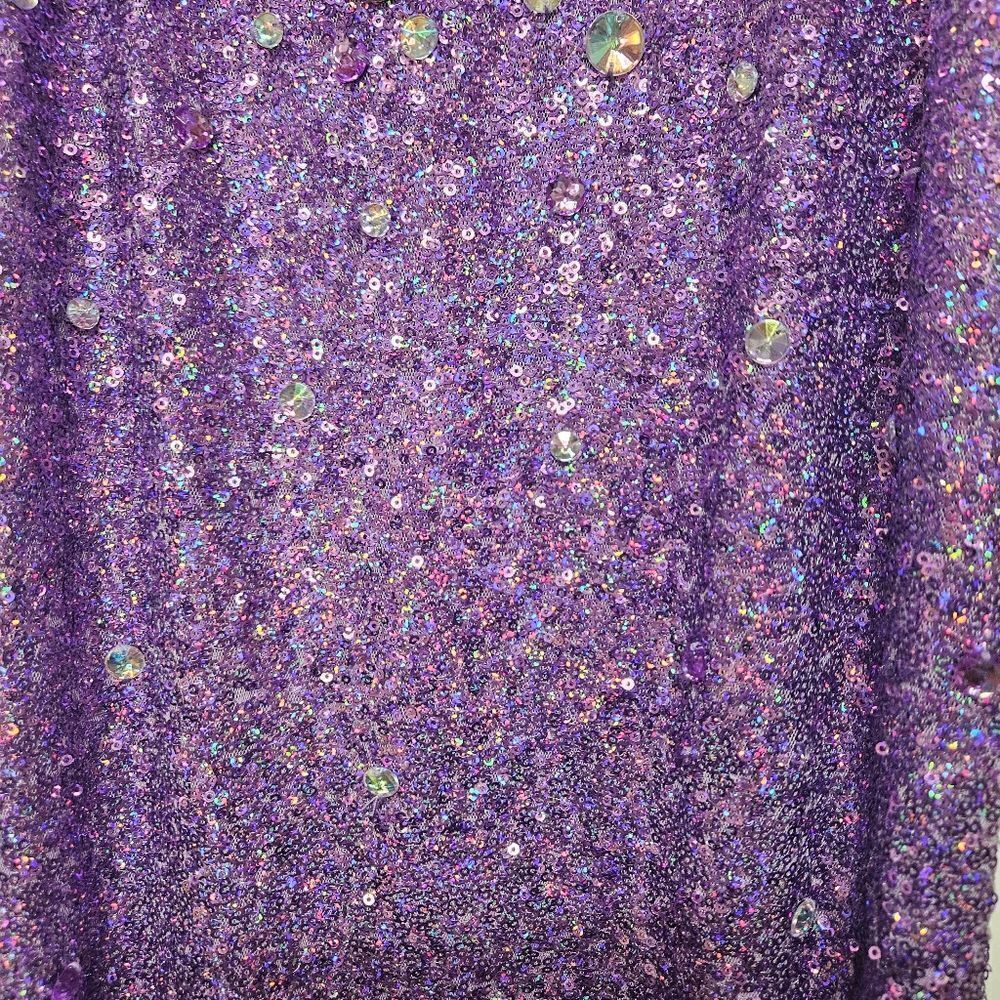 NWT Blush Prom Sequin Prom Dress Size 00 - Picture 5 of 12
